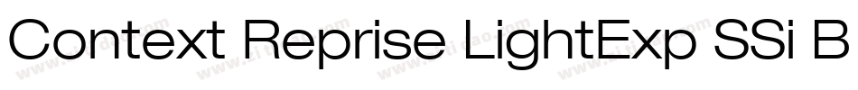 Context Reprise LightExp SSi Bold字体转换